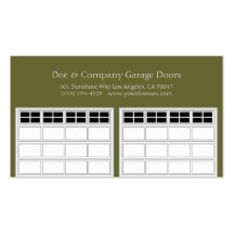 Garage Door Company/Forest Green Business Card