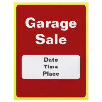 Garage Sale And Yard Sale Announcement Flyers