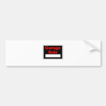 Garage Sale Bumper Stickers