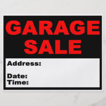 Garage Sale Flyer