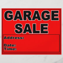Garage Sale Flyer