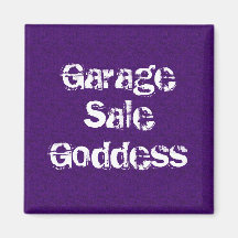 Garage Sale Goddess Refrigerator Magnets