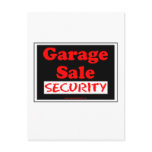 Garage Sale Security Postcards