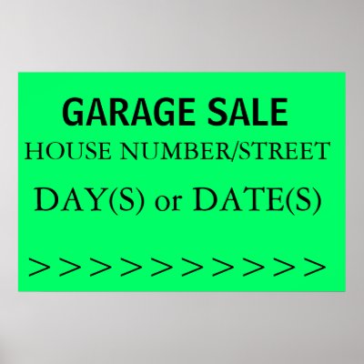 GARAGE SALE SIGN - right arrow by Horseshoes3