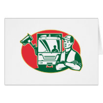 Garbage Collector and Side Loader Rubbish Truck Cards