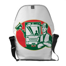 Garbage Collector and Side Loader Rubbish Truck Commuter Bags
