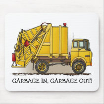 Garbage Truck 2 Construction Mouse Pad