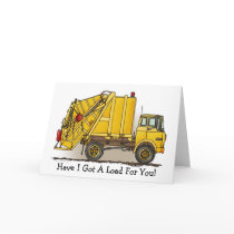 Garbage Truck 2 Construction Note Card