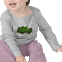 Garbage Truck Green Baby T-Shirt