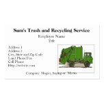 Garbage Truck Green Business Cards