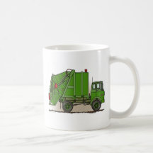 Garbage Truck Green Coffee Mug