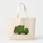 Garbage Truck Green Tote Bag