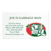 Garbage waste collection removal business card