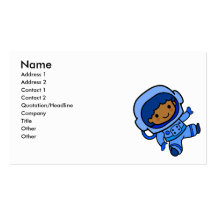 Garçon d'astronaute carte de visite