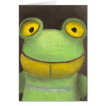 Garçon de grenouille cartes de vœux