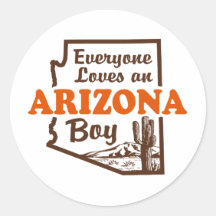 Garçon de l'Arizona Adhésifs Ronds