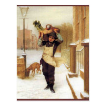 Garçon de livraison cartes postales