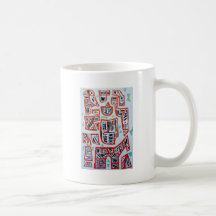 Garçon élémentaire (peinture crue primitive d'art) tasse