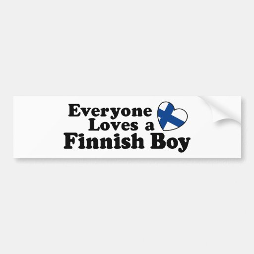 Garçon finlandais autocollants pour voiture