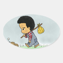 Garçon triste mignon adhésifs