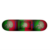 Garçons 1 de crâne plateau de skate