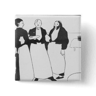 Garcons de Cafe Pins by bridgemanart