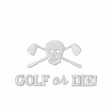 Garçons de crâne de golf mauvais - le golf ou meur polo brodé