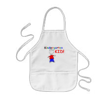 Garçons d'enfant de jardin d'enfants tablier