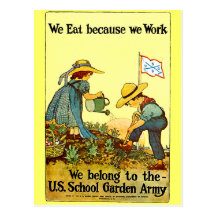 Garden Army - postcard