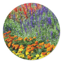 Garden Beauty Flower Photo Sticker Label