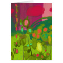 Garden before the storm greeting card
