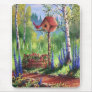 GARDEN BIRDHOUSE MOUSE PAD