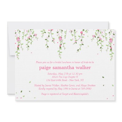 Garden Blooms Bridal Shower Invitation by berryberrysweet