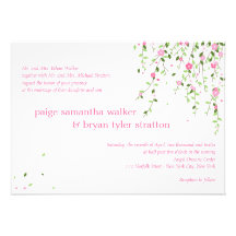 Garden Blooms Wedding Invitation