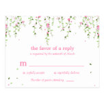 Garden Blooms Wedding RSVP Postcard