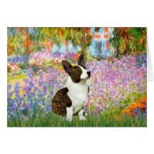 Garden - Brindle Welsh Corgi 5 Greeting Cards