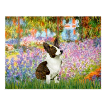 Garden - Brindle Welsh Corgi 5 Post Cards
