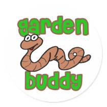 Garden Buddy Round Sticker