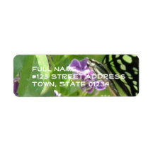 Garden Butterfly Return Address Mailing Label