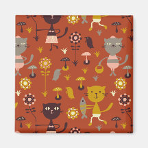 Garden cats magnet