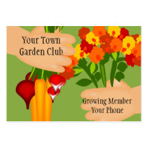 Garden Club Business Card
