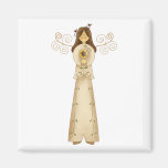Garden Collection · Angel with Flower Fridge Magnet