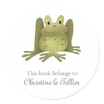 Garden Collection · Frog Round Sticker