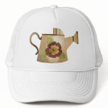Garden Collection · Watering Can Red Flower hats