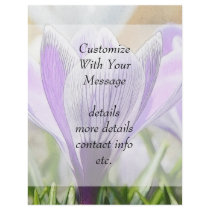 Garden Crocuses Personalized Flyer