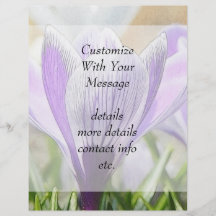 Garden Crocuses Personalized Flyer