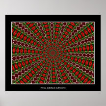Garden Decorations (w/kaleidoscop effect) Posters