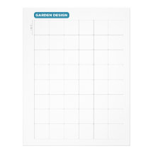 Garden Design Planning Organizer Customized Letterhead