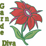Garden Diva - Pink Flower embroidered shirts