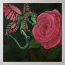 Garden Dragon Poster